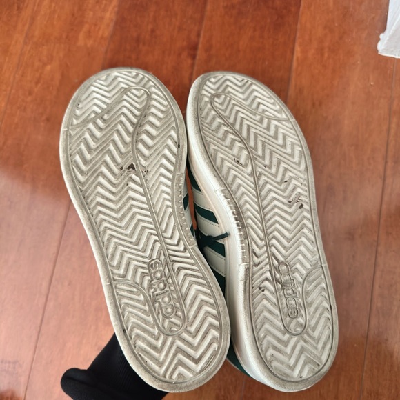 Adidas Men's Forest Green and White Sneakers - Picture 4 of 6